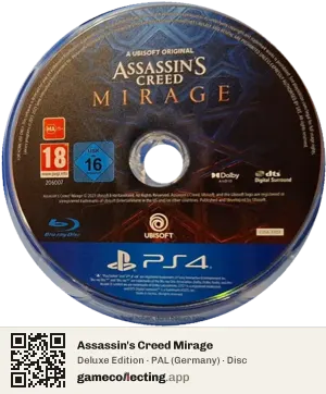 Assassin's Creed Mirage PlayStation 4, PAL disc