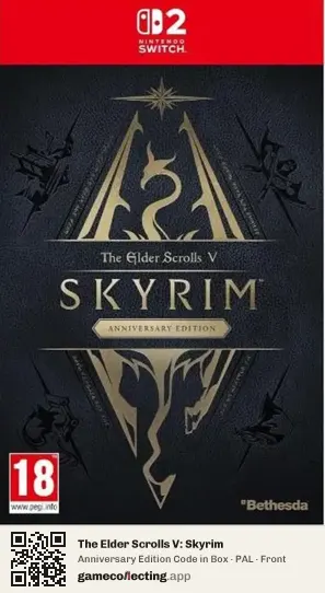 The Elder Scrolls V: Skyrim Nintendo Switch 2, PAL box front