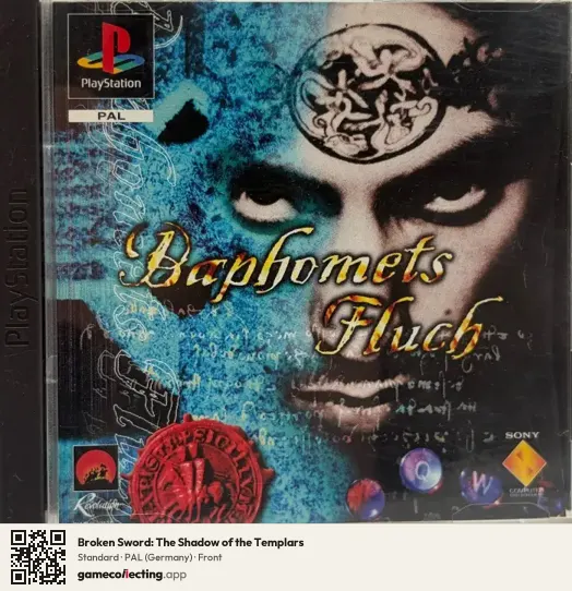 Broken Sword: The Shadow of the Templars PlayStation, Germany box front