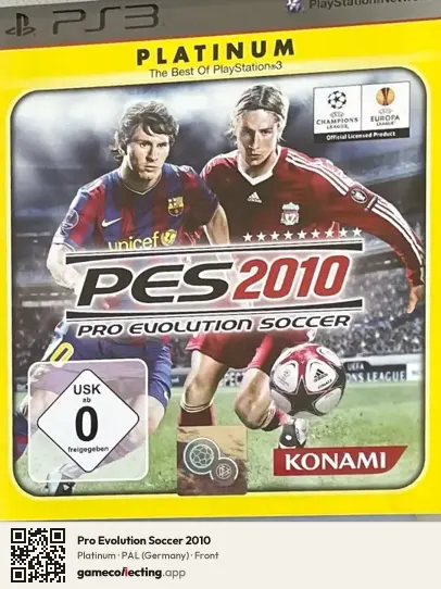 Pro Evolution Soccer 2010 PlayStation 3, Germany box front