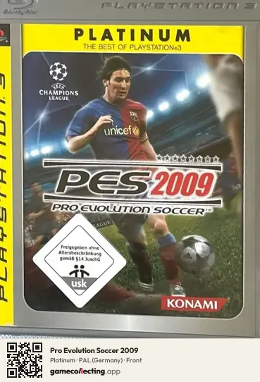 Pro Evolution Soccer 2009 PlayStation 3, Germany box front
