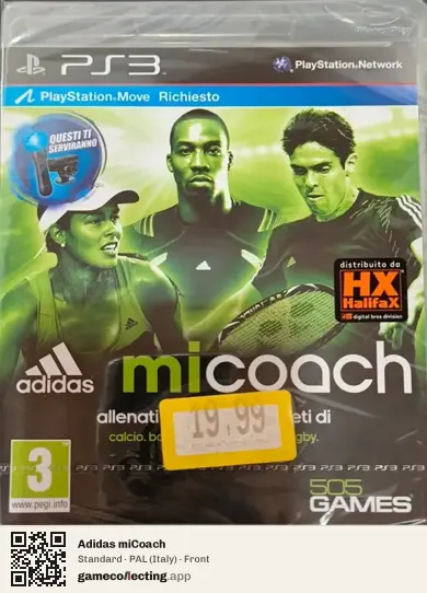 Adidas miCoach PlayStation 3, Italy box front