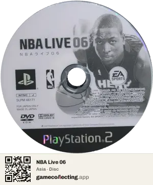 NBA Live 06 PlayStation 2, Asia disc