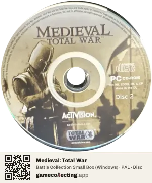 Medieval: Total War Computer, PAL disc