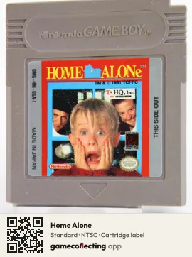 Home Alone Game Boy, NTSC cartridge label