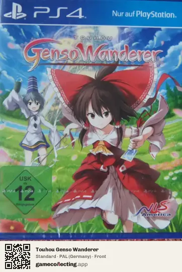 Touhou Genso Wanderer PlayStation 4, Germany box front