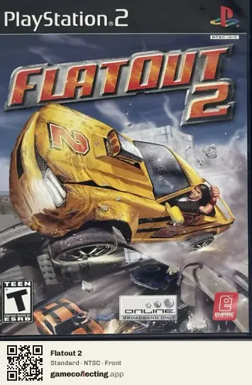 Flatout 2 PlayStation 2, NTSC box front