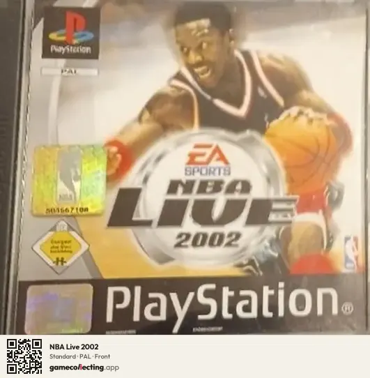 NBA Live 2002 PlayStation, PAL box front