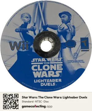 Star Wars: The Clone Wars: Lightsaber Duels Nintendo Wii, NTSC disc