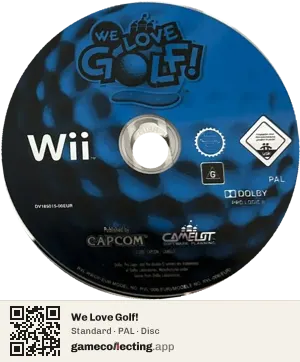 We Love Golf! Nintendo Wii, PAL disc
