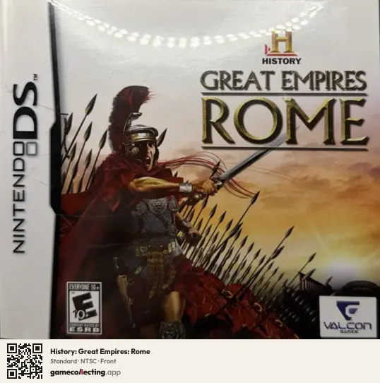 History: Great Empires: Rome Nintendo DS, NTSC box front