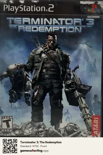 Terminator 3: The Redemption PlayStation 2, NTSC box front