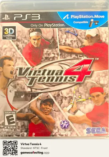 Virtua Tennis 4 PlayStation 3, NTSC box front