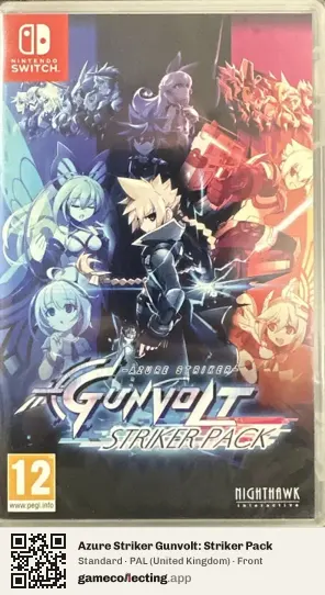 Azure Striker Gunvolt: Striker Pack Nintendo Switch, United Kingdom box front