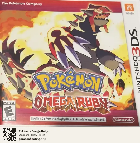 Pokémon Omega Ruby Nintendo 3DS, NTSC box front