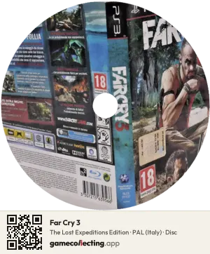Far Cry 3 PlayStation 3, PAL disc