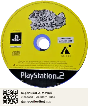 Super Bust-A-Move 2 PlayStation 2, PAL disc