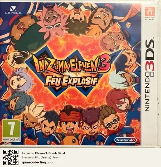 Inazuma Eleven 3: Bomb Blast Nintendo 3DS, France box front