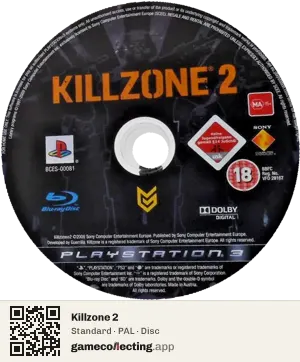 Killzone 2 PlayStation 3, PAL disc