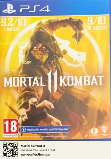 Mortal Kombat 11 PlayStation 4, Spain box front