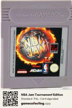 NBA Jam Tournament Edition Game Boy, PAL cartridge label