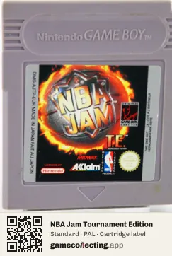 NBA Jam Tournament Edition Game Boy, PAL cartridge label