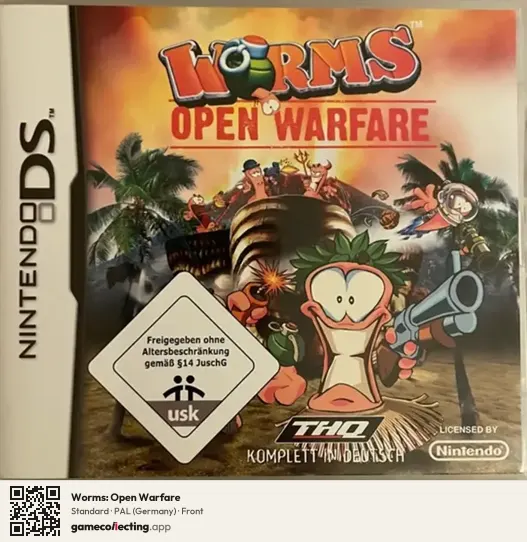 Worms: Open Warfare Nintendo DS, Germany box front