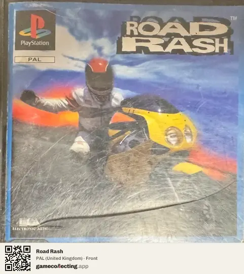 Road Rash PlayStation, United Kingdom box front