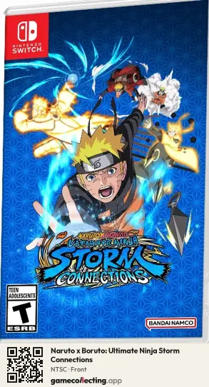 Naruto x Boruto: Ultimate Ninja Storm Connections Nintendo Switch, NTSC box front