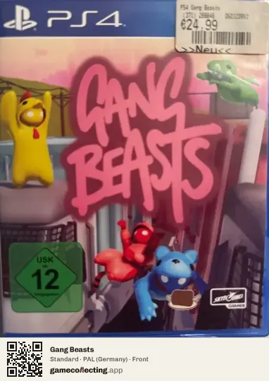 Gang Beasts PlayStation 4, Germany box front