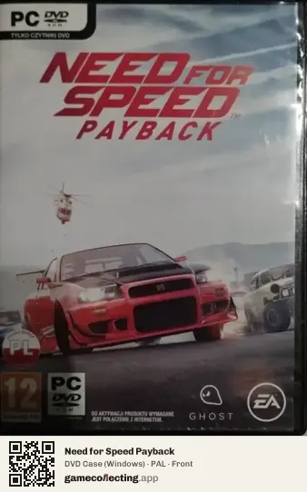 Need for Speed Payback Computer, PAL box front