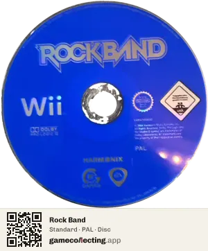 Rock Band Nintendo Wii, PAL disc