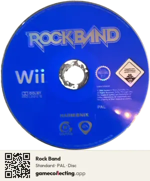 Rock Band Nintendo Wii, PAL disc
