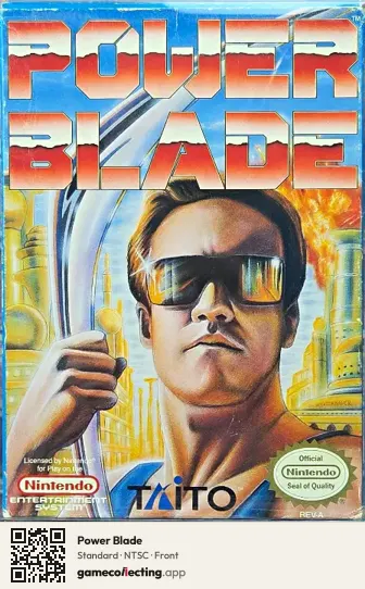 Power Blade Nintendo Entertainment System, NTSC box front