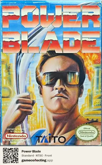 Power Blade Nintendo Entertainment System, NTSC box front