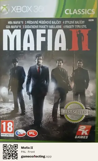 Mafia II Xbox 360, PAL box front
