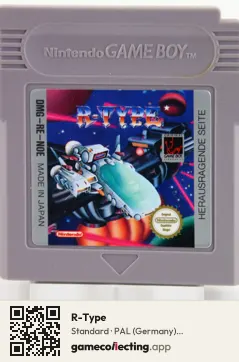 R-Type Game Boy, PAL cartridge label