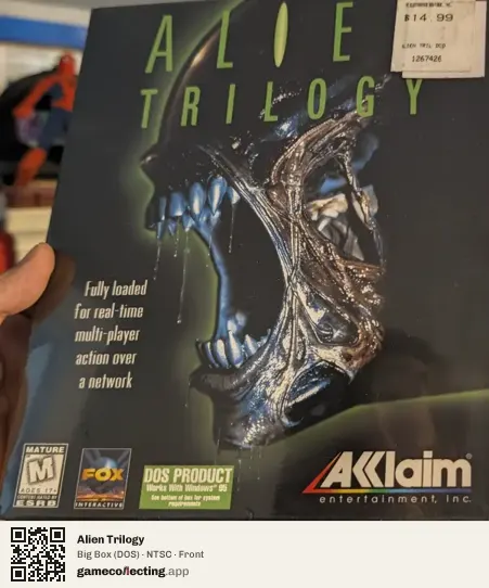 Alien Trilogy Computer, NTSC box front