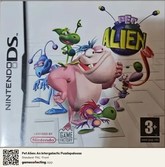 Pet Alien: An Intergalactic Puzzlepalooza Nintendo DS, PAL box front