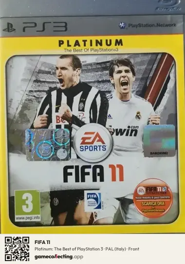 FIFA 11 PlayStation 3, Italy box front