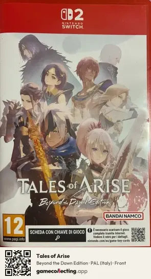 Tales of Arise Nintendo Switch 2, Italy box front