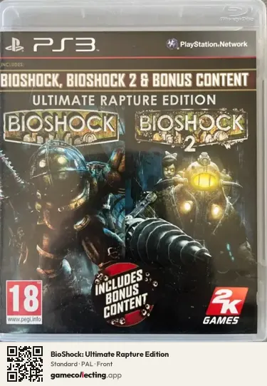BioShock: Ultimate Rapture Edition PlayStation 3, PAL box front