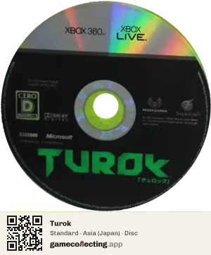 Turok Xbox 360, Asia disc