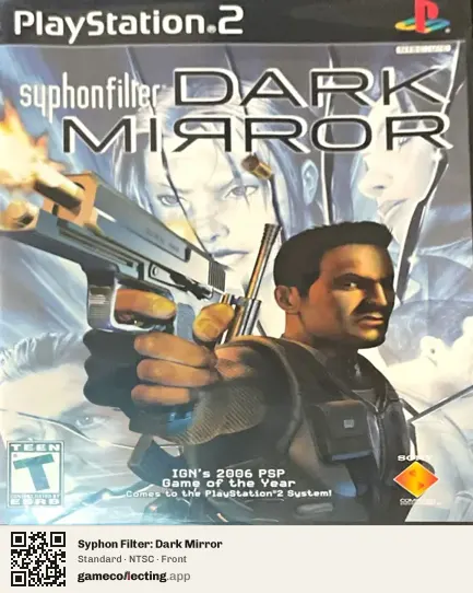 Syphon Filter: Dark Mirror PlayStation 2, NTSC box front
