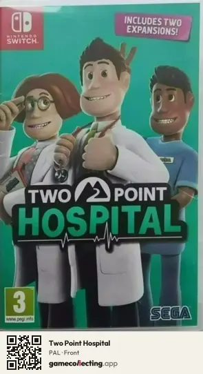 Two Point Hospital Nintendo Switch, PAL box front