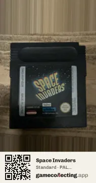 Space Invaders Game Boy Color, PAL cartridge label
