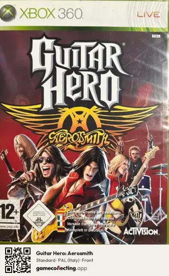 Guitar Hero: Aerosmith Xbox 360, Italy box front