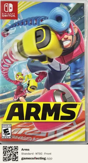 Arms Nintendo Switch, NTSC box front