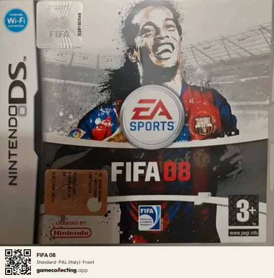 FIFA 08 Nintendo DS, Italy box front