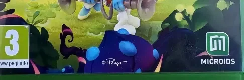 The Smurfs: Mission Vileaf, the PEGI square on its front